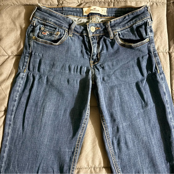 Hollister Women's Dark Wash Skinny Jean Size 5 Long 27x35 GUC - Picture 2 of 4